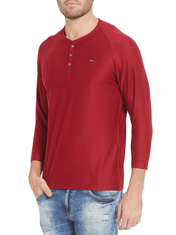 red cotton t-shirt - 14332212 - Zoom Image - 2