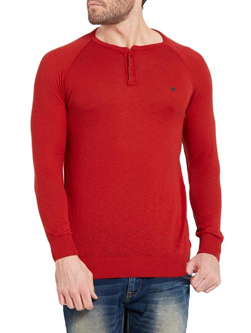 red cotton t-shirt - 14332240 - Standard Image - 1