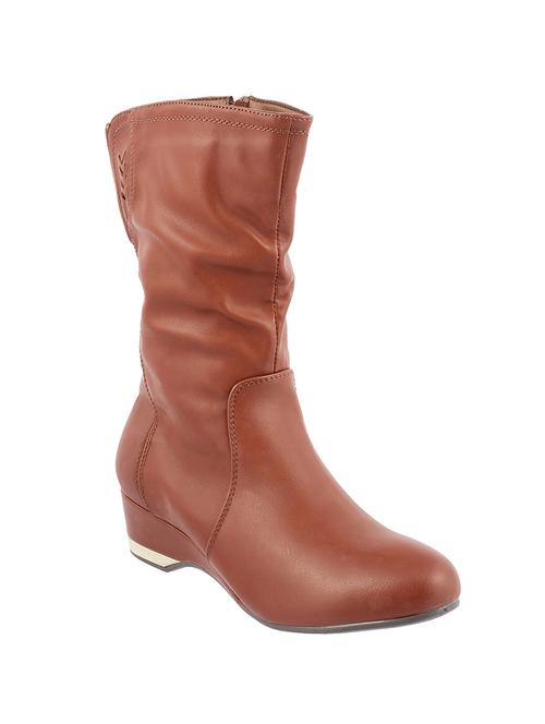 tan synthetic ankle boot - 14332582 -  Standard Image - 0