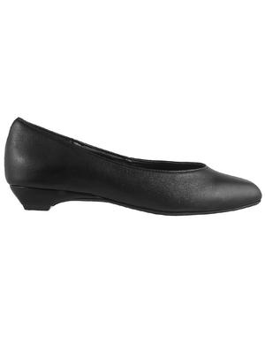 black leatherette slip on formal shoes - 14332657 - Standard Image - 2