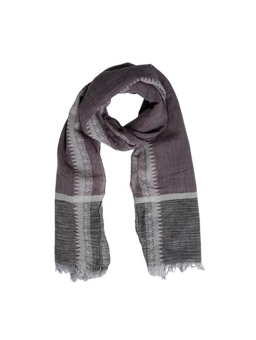 grey cotton scarf - 14333824 - Very Small Image - 1