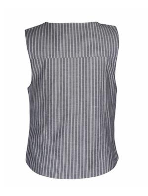 blue cotton waistcoat - 14333860 - Standard Image - 2