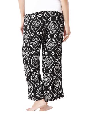 black printed cotton palazzo - 14334078 - Standard Image - 3
