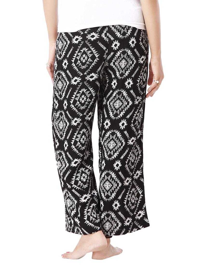 black printed cotton palazzo - 14334078 - Zoom Image - 3