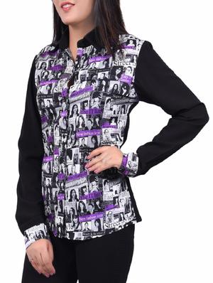 black printed regular shirt - 14334094 -  Standard Image - 1