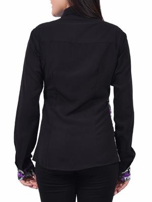 black printed regular shirt - 14334094 - Standard Image - 3