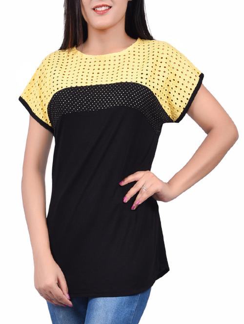 black cotton regular top - 14334112 - Standard Image - 1