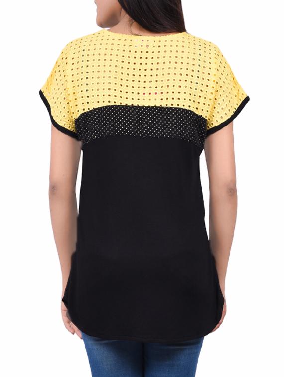 black cotton regular top - 14334112 - Zoom Image - 3