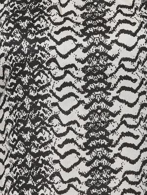 white printed viscose a-line dress - 14334479 - Standard Image - 4