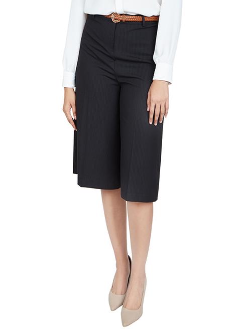 solid black culottes - 14335286 - Standard Image - 1