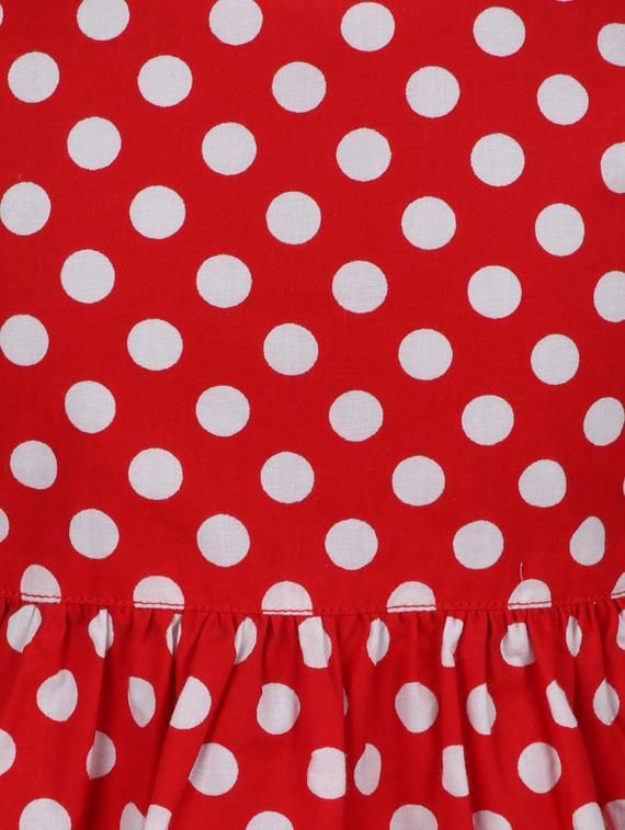 red cotton frock - 14336004 - Zoom Image - 3
