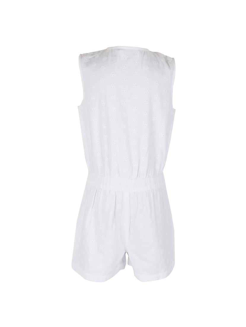 white cotton playsuit - 14336013 - Zoom Image - 2