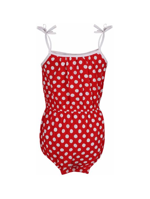 red cotton playsuit - 14336016 - Zoom Image - 1