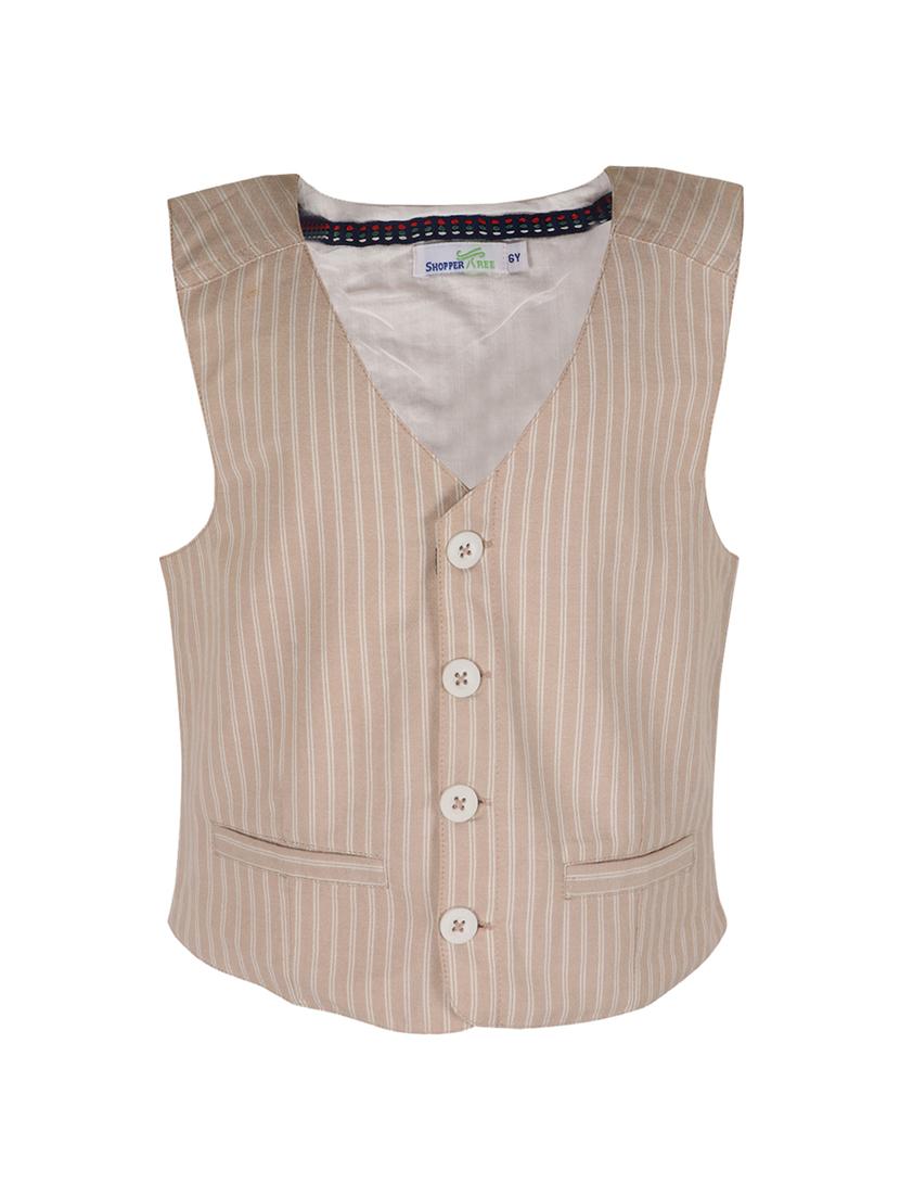 brown acrylic waistcoat - 14336017 - Zoom Image - 1