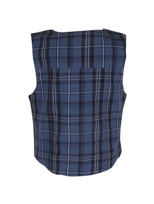 navy blue acrylic waistcoat - 14336019 - Standard Image - 2