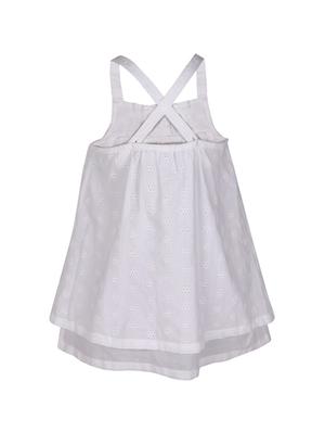 white cotton frock - 14336135 - Standard Image - 2