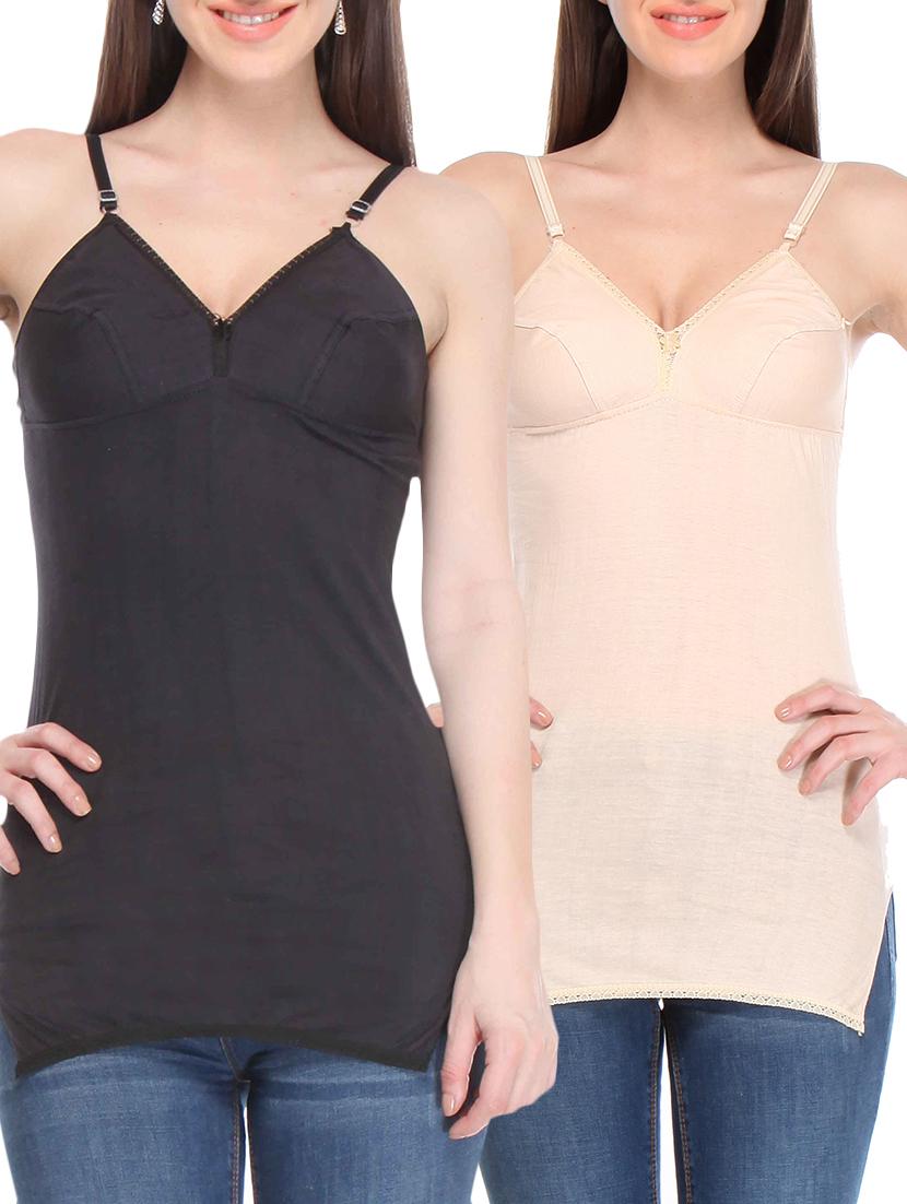 set of 2 multi colored cotton camisoles - 14336586 - Zoom Image - 1