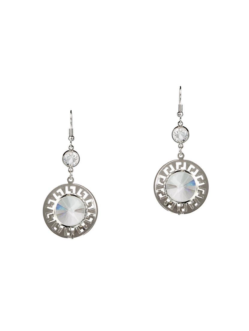 silver brass drop earrings - 14337546 - Zoom Image - 1