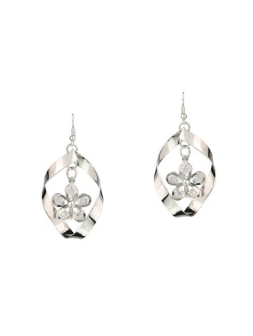 silver brass drop earrings - 14337548 - Standard Image - 1