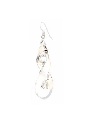 silver brass drop earrings - 14337548 - Standard Image - 2