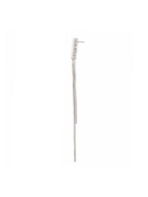 silver brass drop earrings - 14337553 - Standard Image - 2