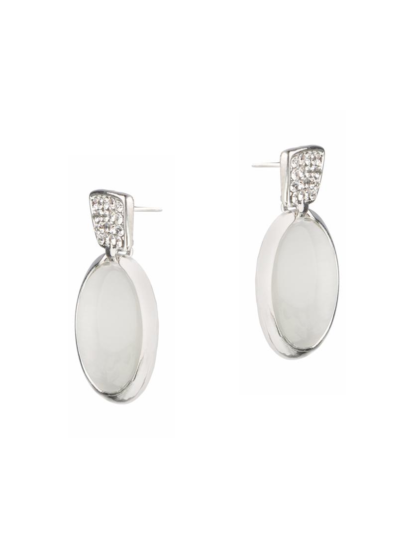 white brass studs earrings - 14337564 - Zoom Image - 2
