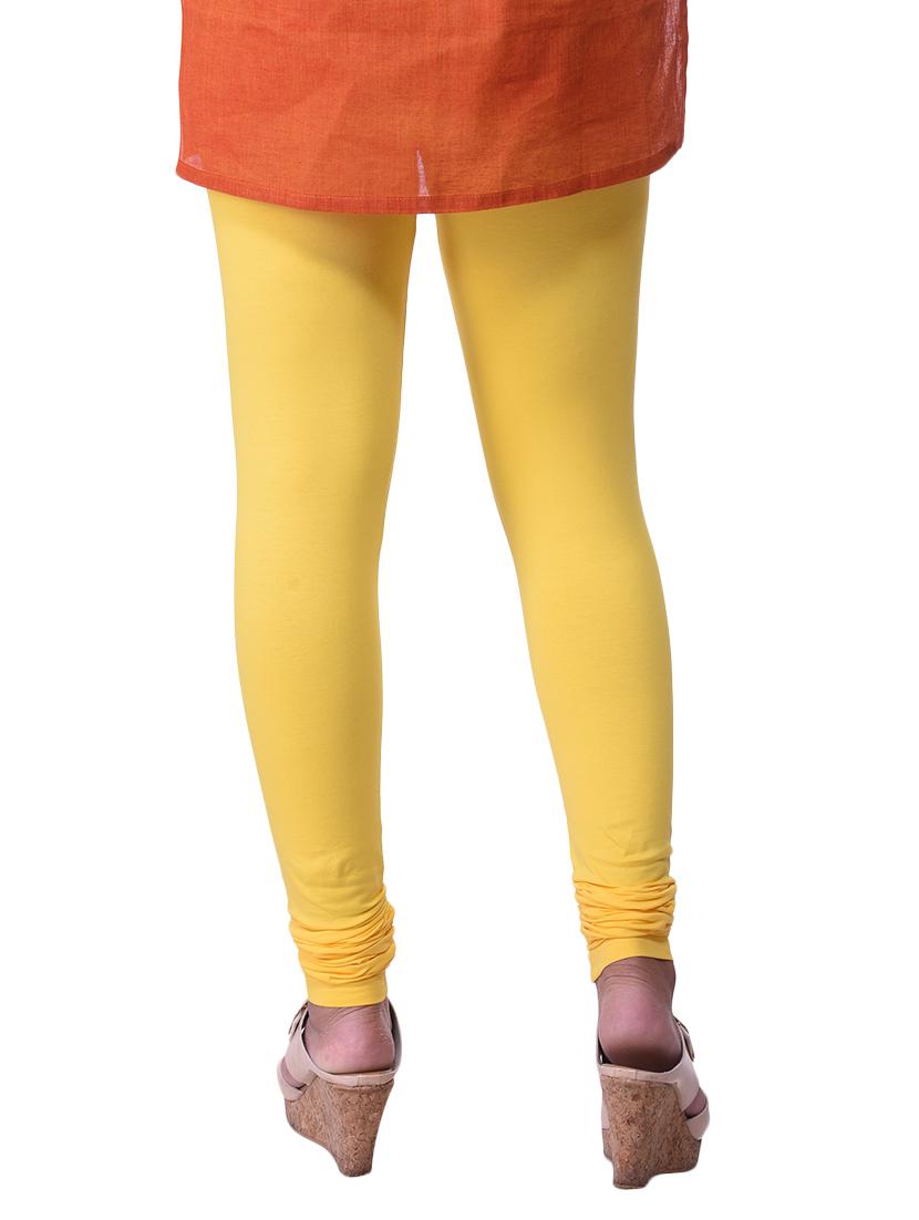 yellow cotton leggings - 14337618 - Zoom Image - 2