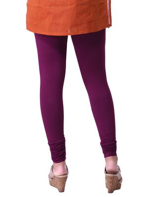 purple cotton lycra legging - 14337619 - Standard Image - 3