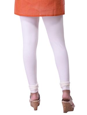 white cotton leggings - 14337622 - Standard Image - 3