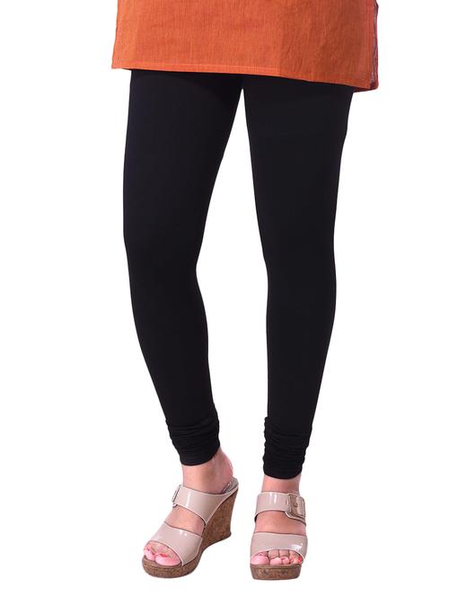 black cotton leggings - 14337625 - Standard Image - 1