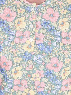 floral top with pajama set - 14340585 - Standard Image - 4