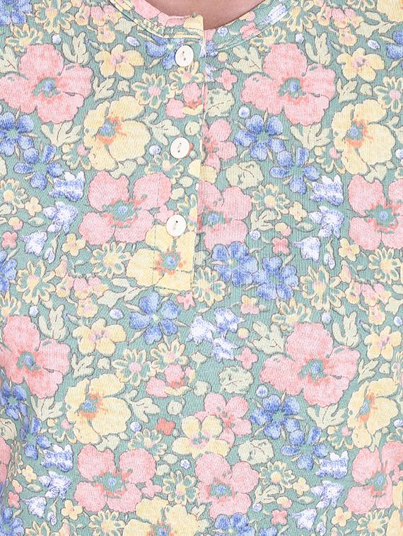 floral top with pajama set - 14340585 - Zoom Image - 4