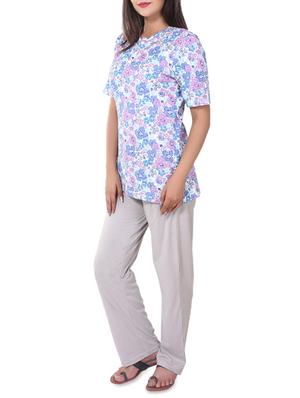 floral tee with pajama set - 14340587 - Standard Image - 2