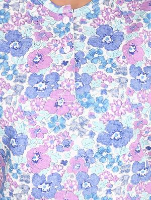 floral tee with pajama set - 14340587 - Standard Image - 4