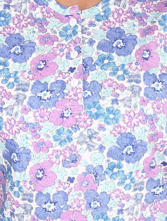 floral tee with pajama set - 14340587 - Zoom Image - 4