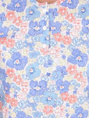 floral top with pajama set - 14340588 - Standard Image - 4