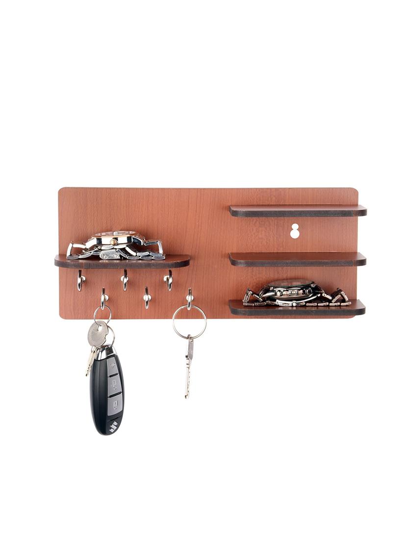 Sehaz Artworks 4Shelf Wooden Key Holder (7 Hooks) - 14341187 - Zoom Image - 1