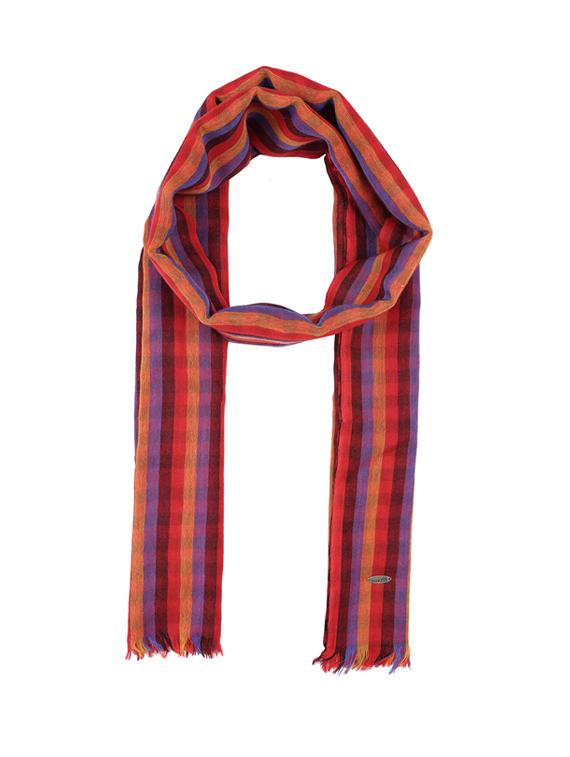 multi colored woollen stole - 14341413 - Zoom Image - 2