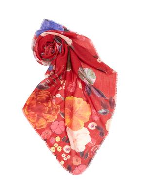 red woolen stole - 14341462 - Standard Image - 2