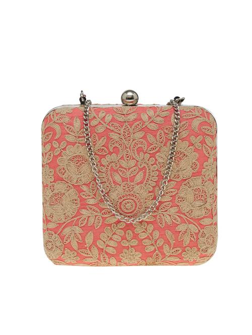 pink canvas box clutch - 14341869 - Very Small Image - 1