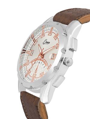 eraa men brown and silver analog wrist watch - 14342380 - Standard Image - 2