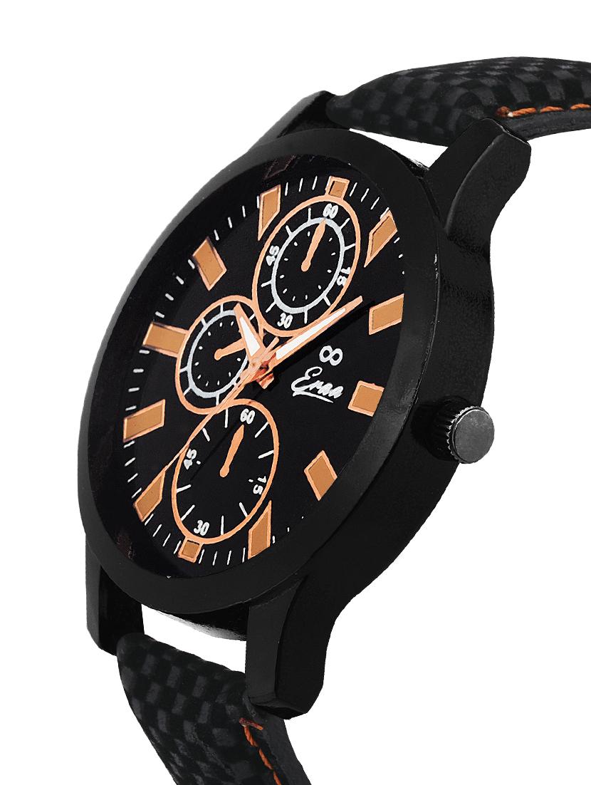 eraa men best black chrono pattern analog wrist watch - 14342399 - Zoom Image - 2