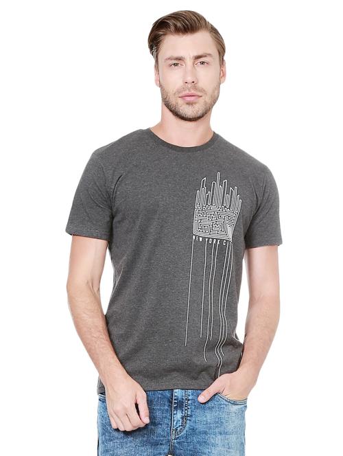 grey cotton t-shirt - 14342506 - Very Small Image - 1