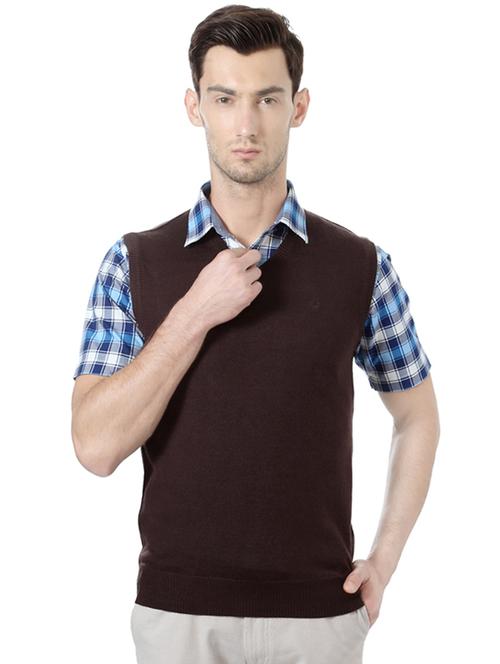 brown acrylic pullover - 14342583 - Standard Image - 1