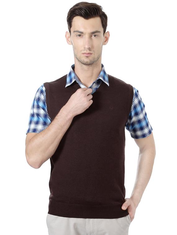 brown acrylic pullover - 14342583 - Zoom Image - 1