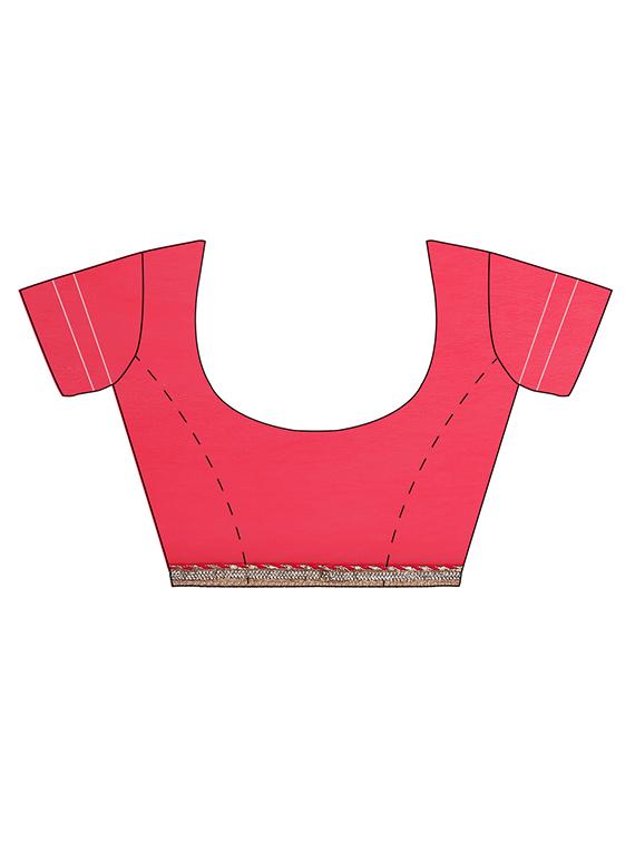 gota patti lace border saree with blouse - 14343532 - Zoom Image - 4