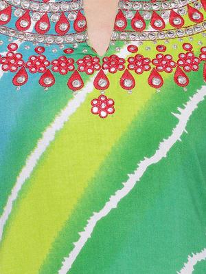leheriya straight kurta - 14343539 - Standard Image - 4