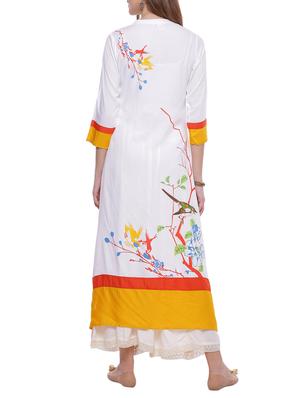 high slit printed kurta - 14343540 - Standard Image - 3