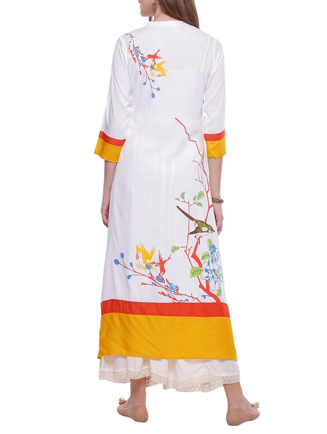 high slit printed kurta - 14343540 - Zoom Image - 3