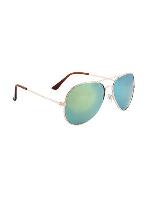 zyaden gold mirror aviator sunglasses - 14343625 - Standard Image - 2